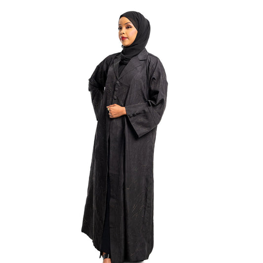Coat abayas with luxurious gold marble texture