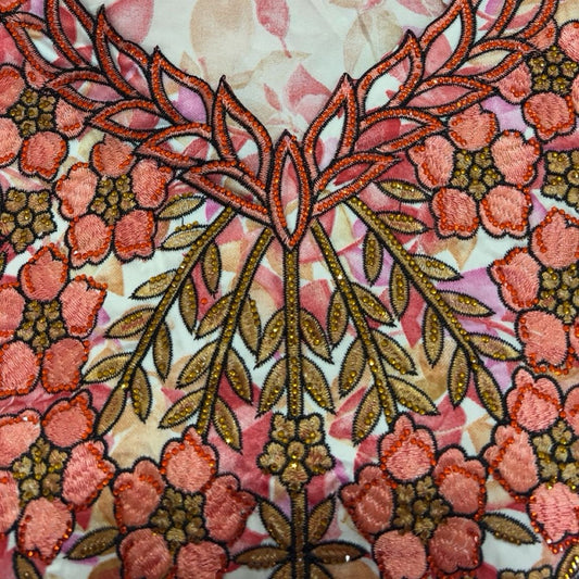 Mukhawar dress : Red with Gold